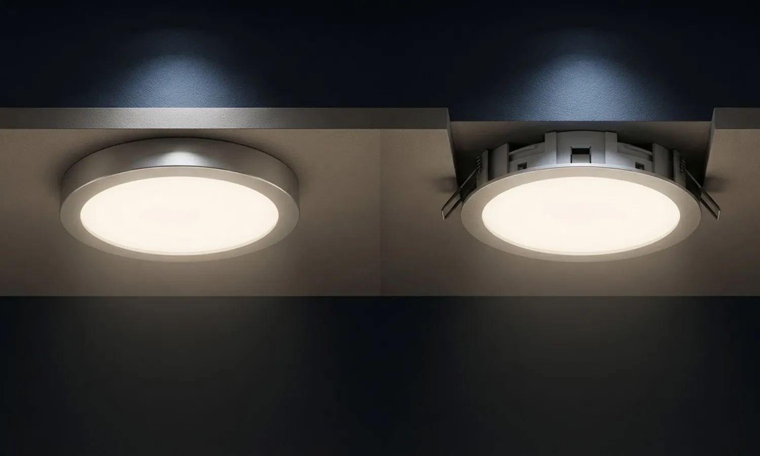 Surface LED Light vs Recessed Light: Which Is Better?