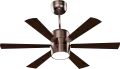 Urus Ceiling Fan with Remote Control in Antique Gold Wood Finish – 1200mm Sweep Size