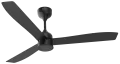 Aeris Ceiling Fan with aerodynamic design and efficient air delivery, perfect for living rooms.