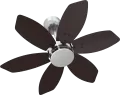 Contemporary Loft Ceiling Fan with powerful motor and designer appeal for urban spaces.
