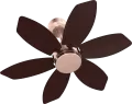 Contemporary Loft Ceiling Fan with powerful motor and designer appeal for urban spaces.