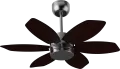 Contemporary Loft Ceiling Fan with powerful motor and designer appeal for urban spaces.