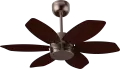 Contemporary Loft Ceiling Fan with powerful motor and designer appeal for urban spaces.