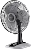 Gush High-Speed Table Fan with sturdy base and oscillation feature.