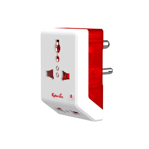 Eco 3 Pin Travel Universal Multi Plug Adaptor