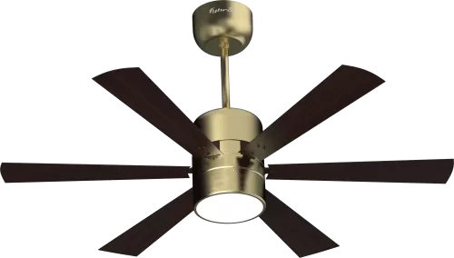 Urus Ceiling Fan with Remote Control in Antique Gold Wood Finish – 1200mm Sweep Size