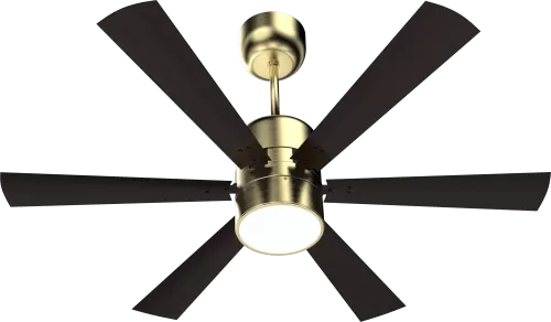 Urus Ceiling Fan with Remote Control in Antique Gold Wood Finish – 1200mm Sweep Size