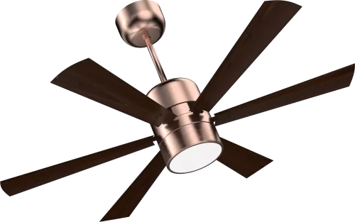 Urus Ceiling Fan with Remote Control in Antique Gold Wood Finish – 1200mm Sweep Size