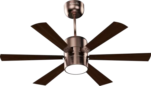 Urus Ceiling Fan with Remote Control in Antique Gold Wood Finish – 1200mm Sweep Size