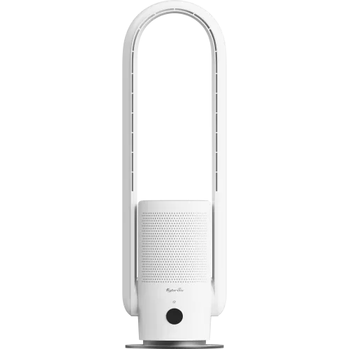 Glide Bladeless Fan with Air Purifier – Sleek White Design by Fybros