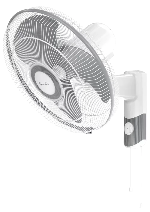 Gush Powerful Wall Fan with sleek design and noiseless operation.