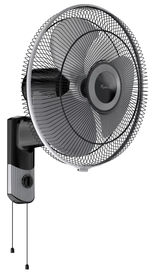 Gush Powerful Wall Fan with sleek design and noiseless operation.