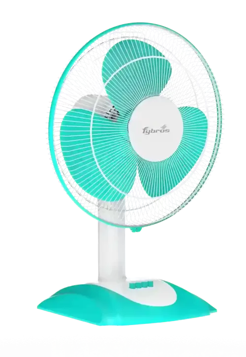 Vayu Portable Table Fan with multi-angle tilt and strong breeze output.