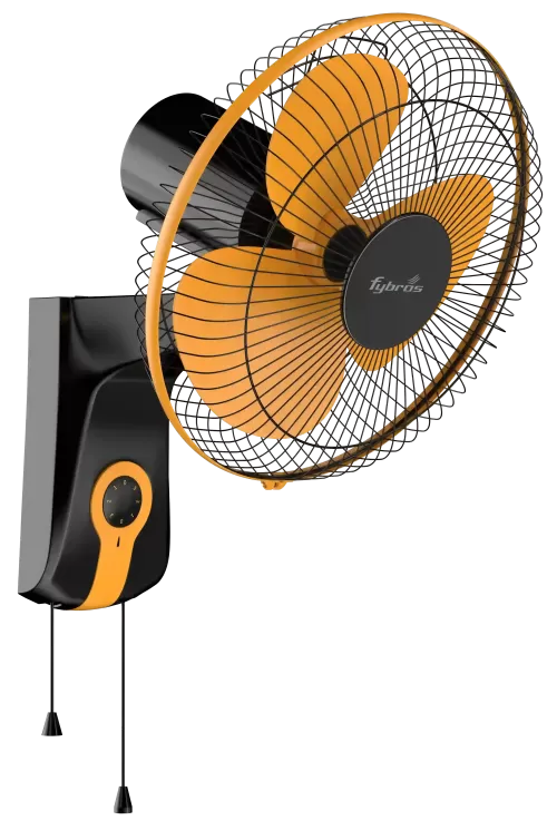 Vayu Oscillating Wall Fan for directional air cooling and space efficiency.
