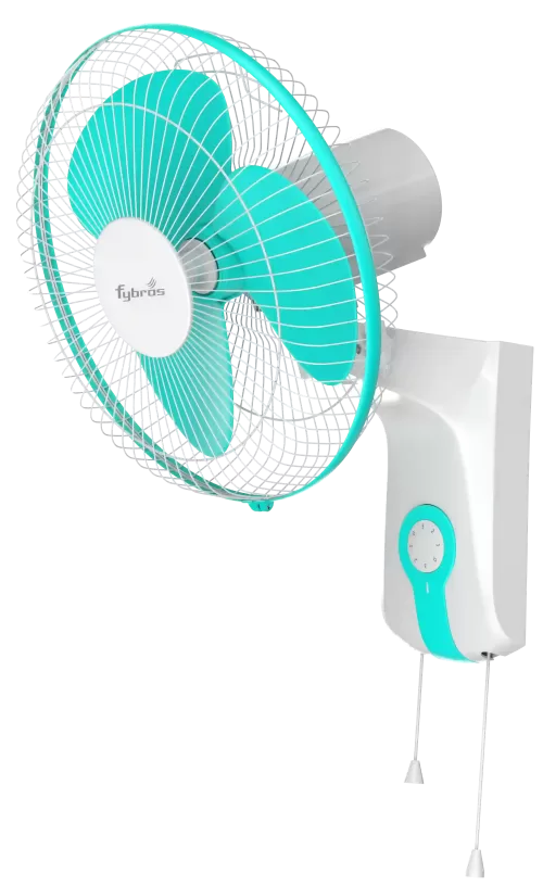 Vayu Oscillating Wall Fan for directional air cooling and space efficiency.