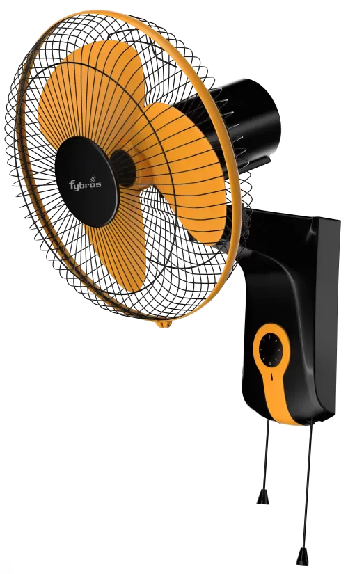 Vayu Oscillating Wall Fan for directional air cooling and space efficiency.