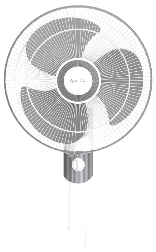 Gush Powerful Wall Fan with sleek design and noiseless operation.