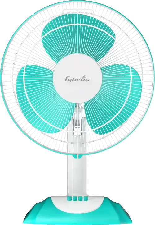 Vayu Portable Table Fan with multi-angle tilt and strong breeze output.