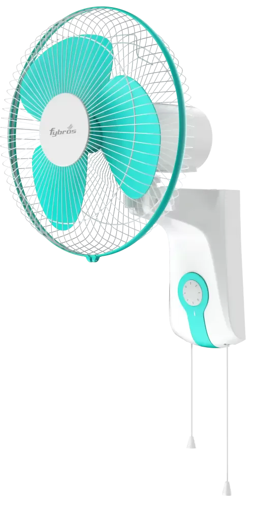 Vayu Oscillating Wall Fan for directional air cooling and space efficiency.