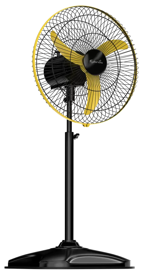 F-Spin Adjustable Pedestal Fan with remote control and wide oscillation.