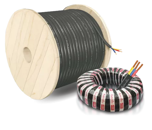 3-Core X-Flat Submersible Cable Copper Conductor
