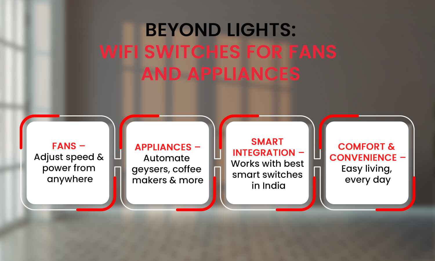 WiFi switches for fans and appliances – control speed, automate devices, smart integration, comfort and convenience