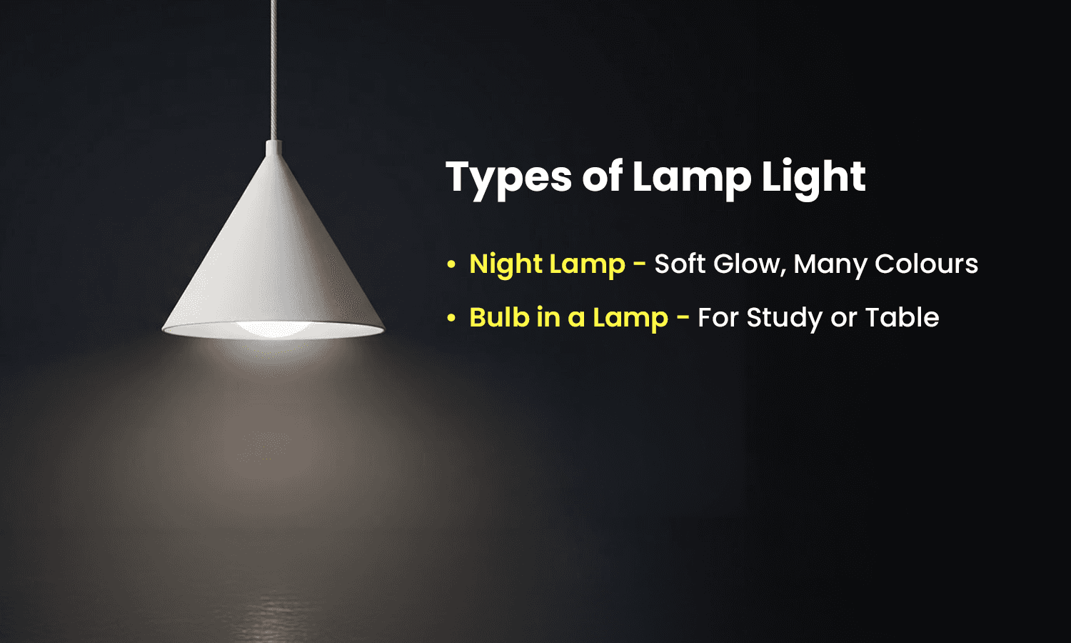 Three LED light colours including warm white, neutral white, and cool white