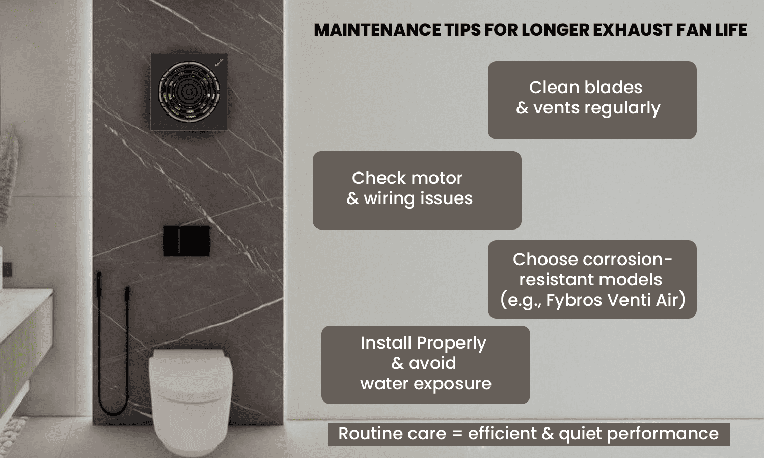 Bathroom exhaust fan maintenance tips for longer life and quiet performance
