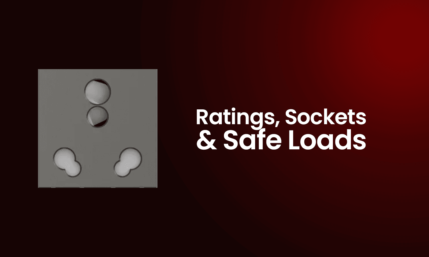 electric switch range and sockets