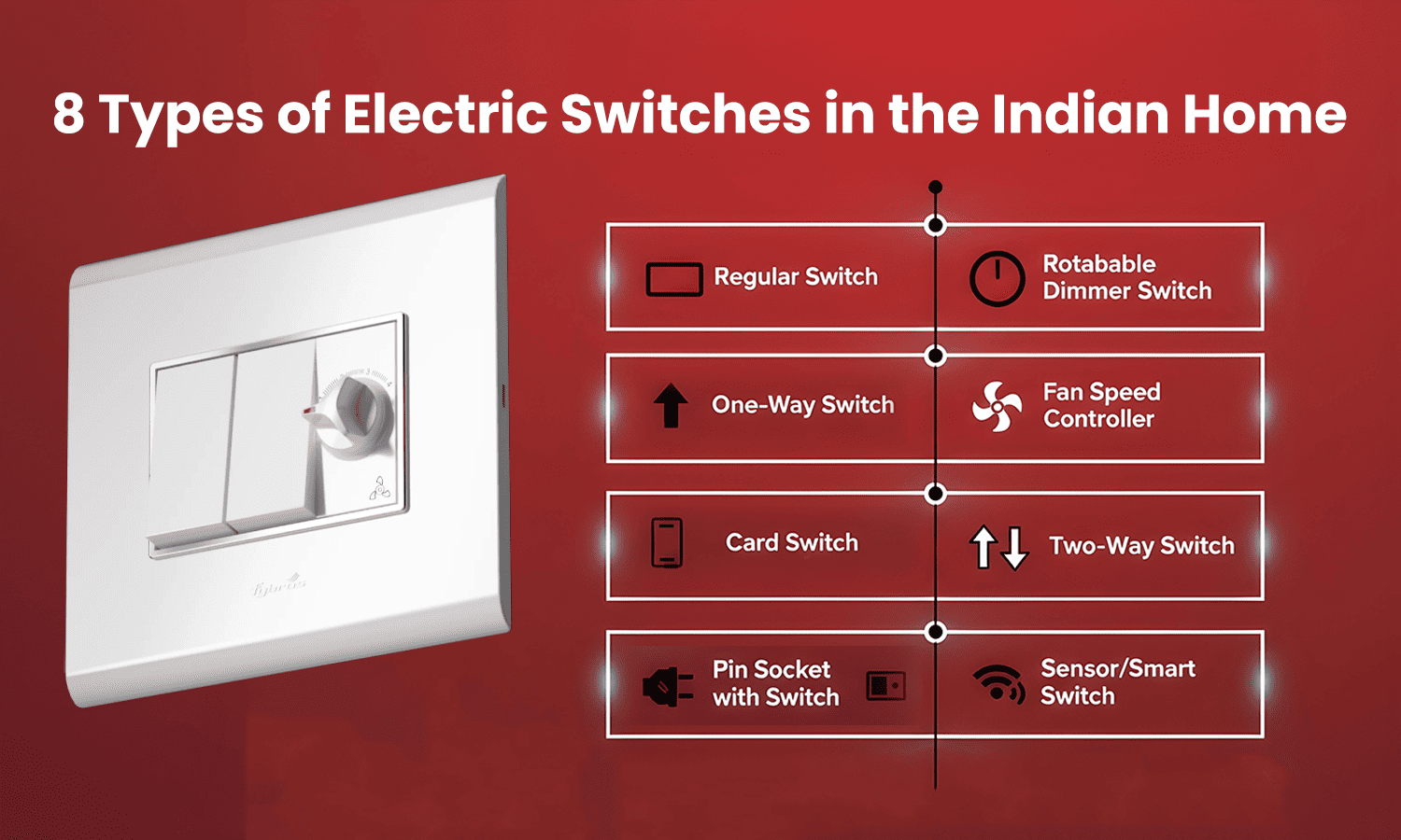 8 Types of Electric Switches in the Indian Home