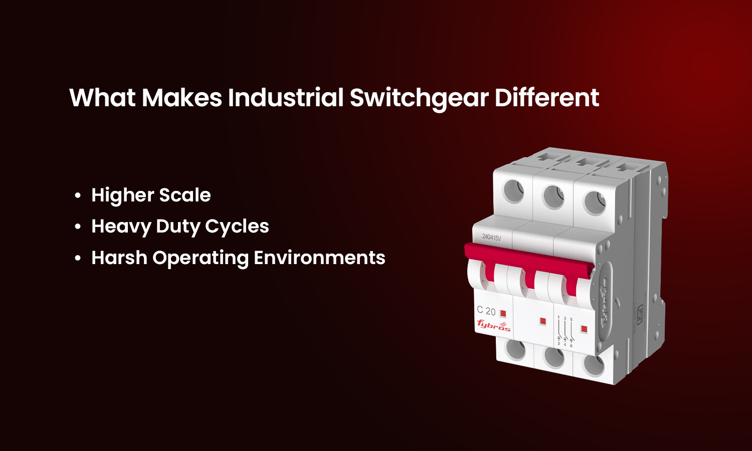 Industrial switchgear designed for high-scale operations, heavy-duty cycles, and harsh environments.