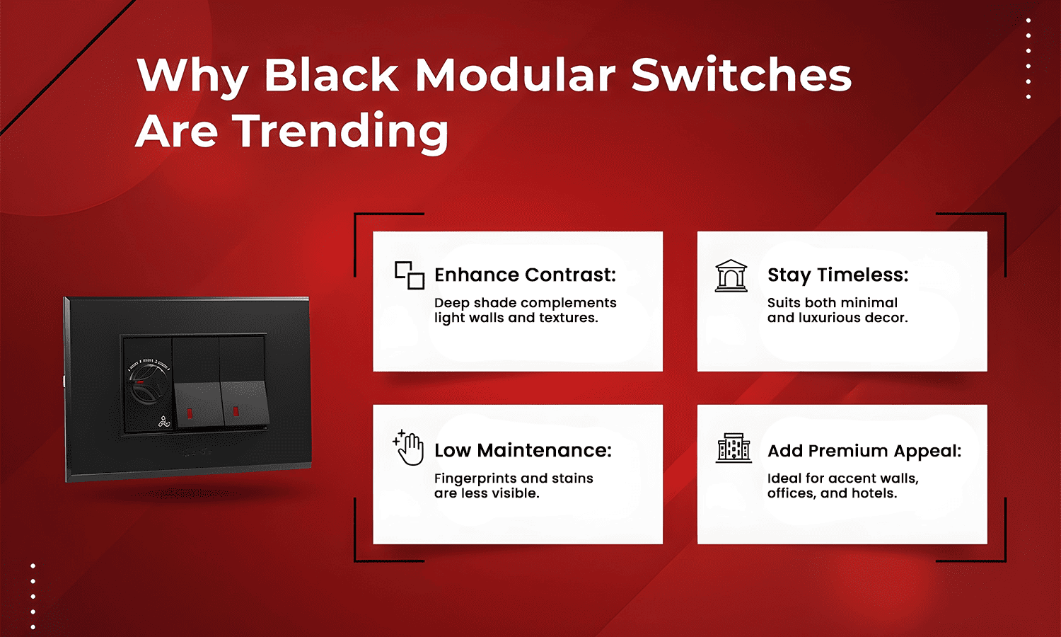 Black Modular Switches Trending – Fybros Premium Design