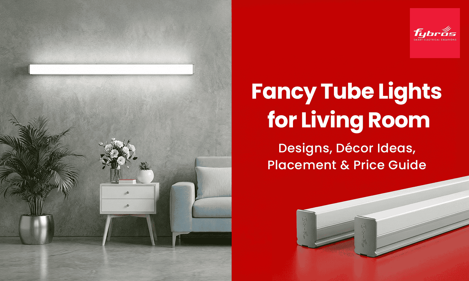 fancy tube lights for living room