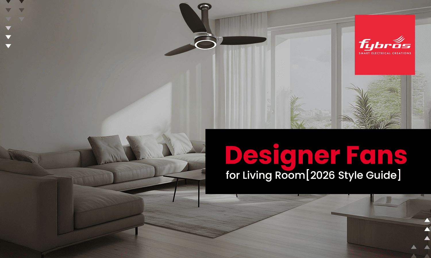 designer fans for the living room