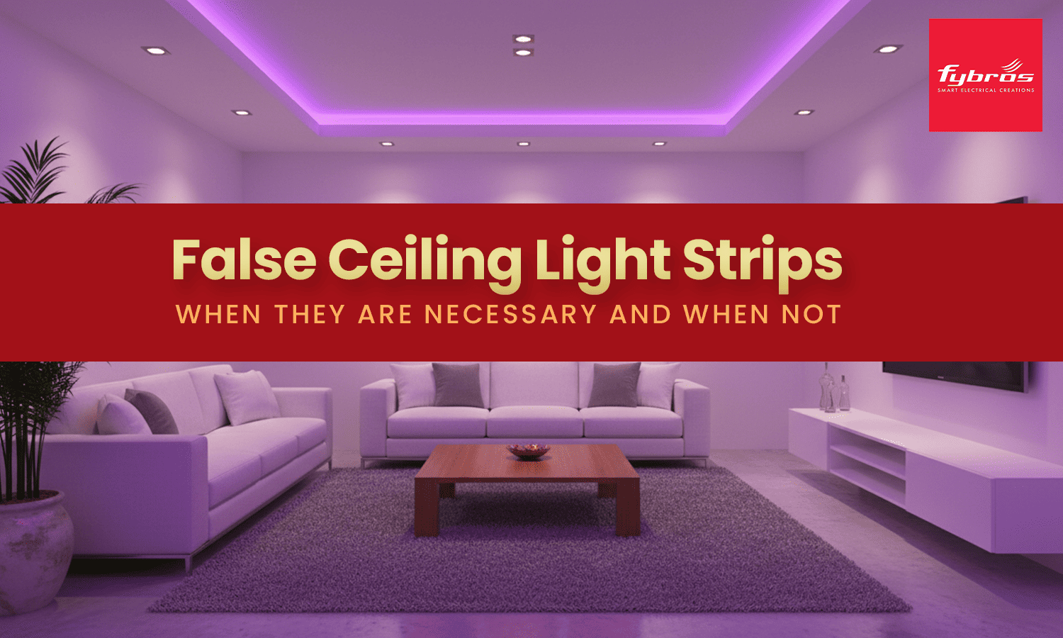 false ceiling lights strip