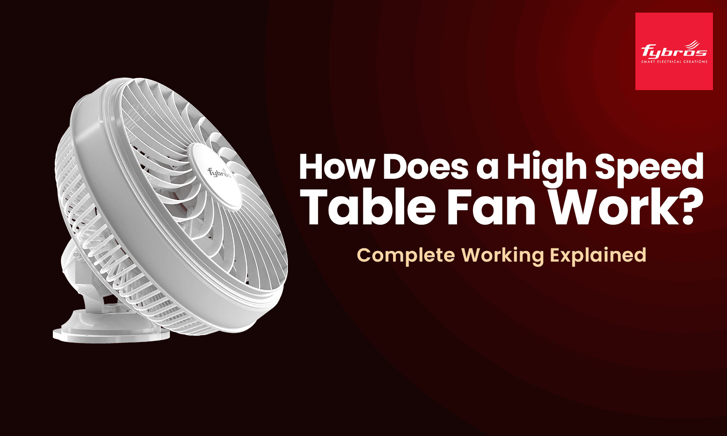 high-speed table fan