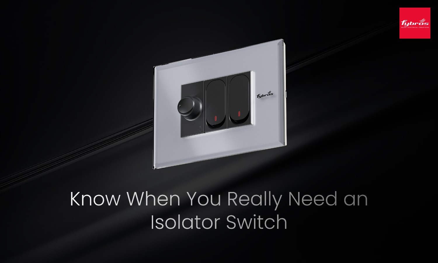 Isolator switch for safely disconnecting power during maintenance and repairs
