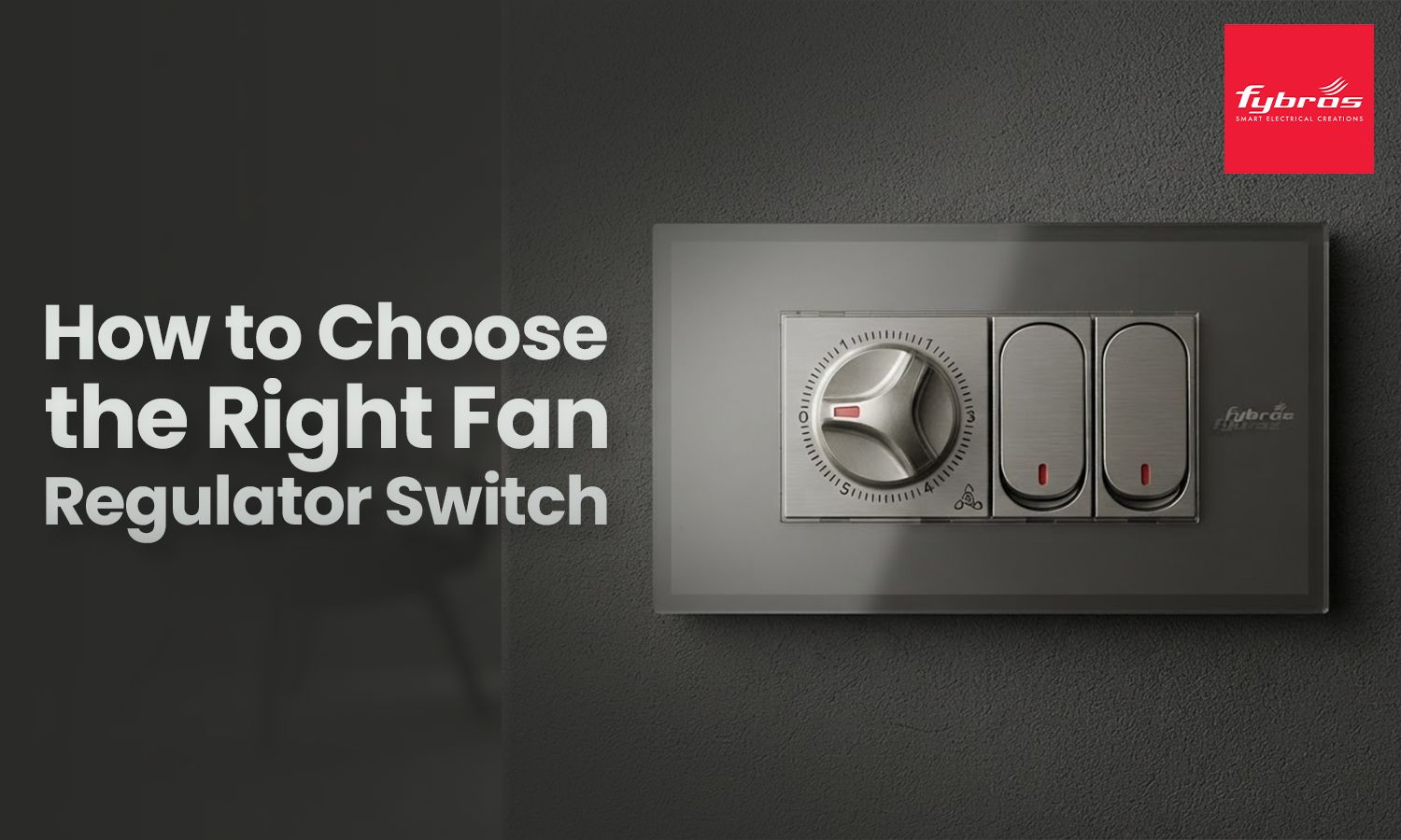 Fan regulator switch for controlling ceiling fan speed at home
