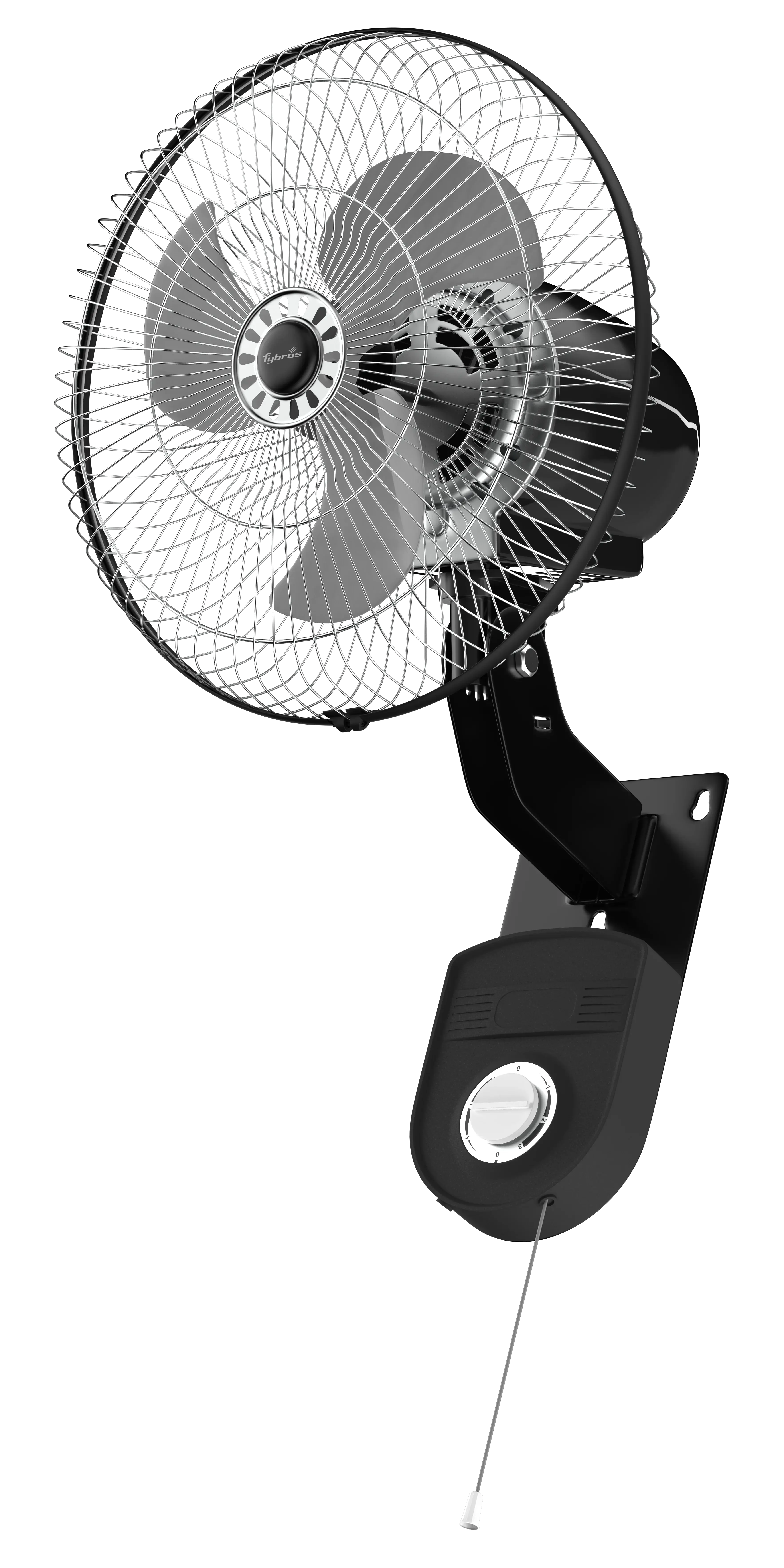 Magnum Wall-Mount Fan with strong airflow and adjustable angles.