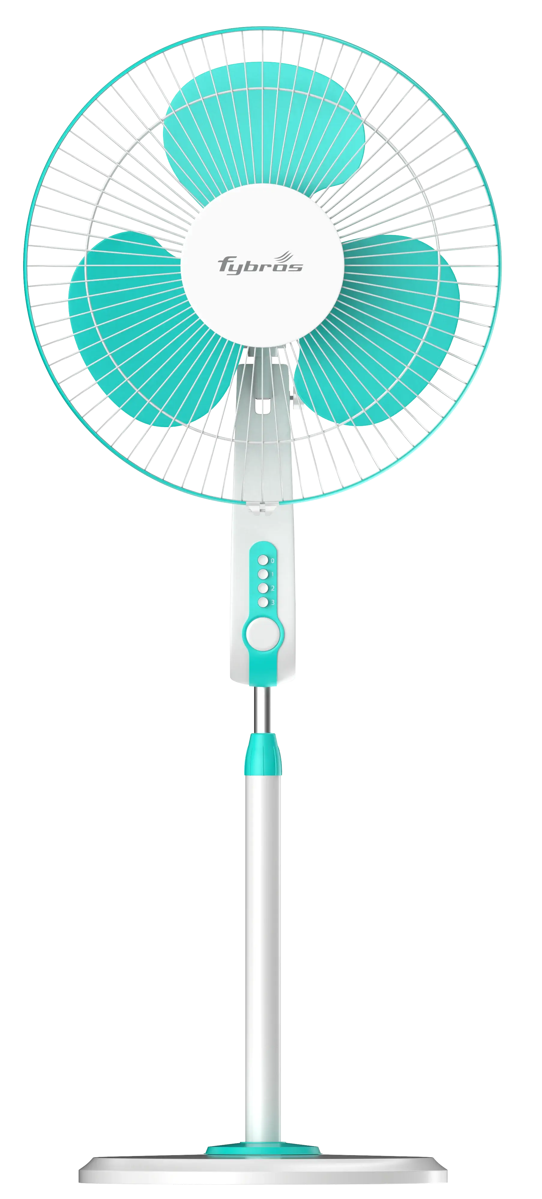 Vayu Pedestal Fan with portable stand, height adjustment, and efficient cooling.