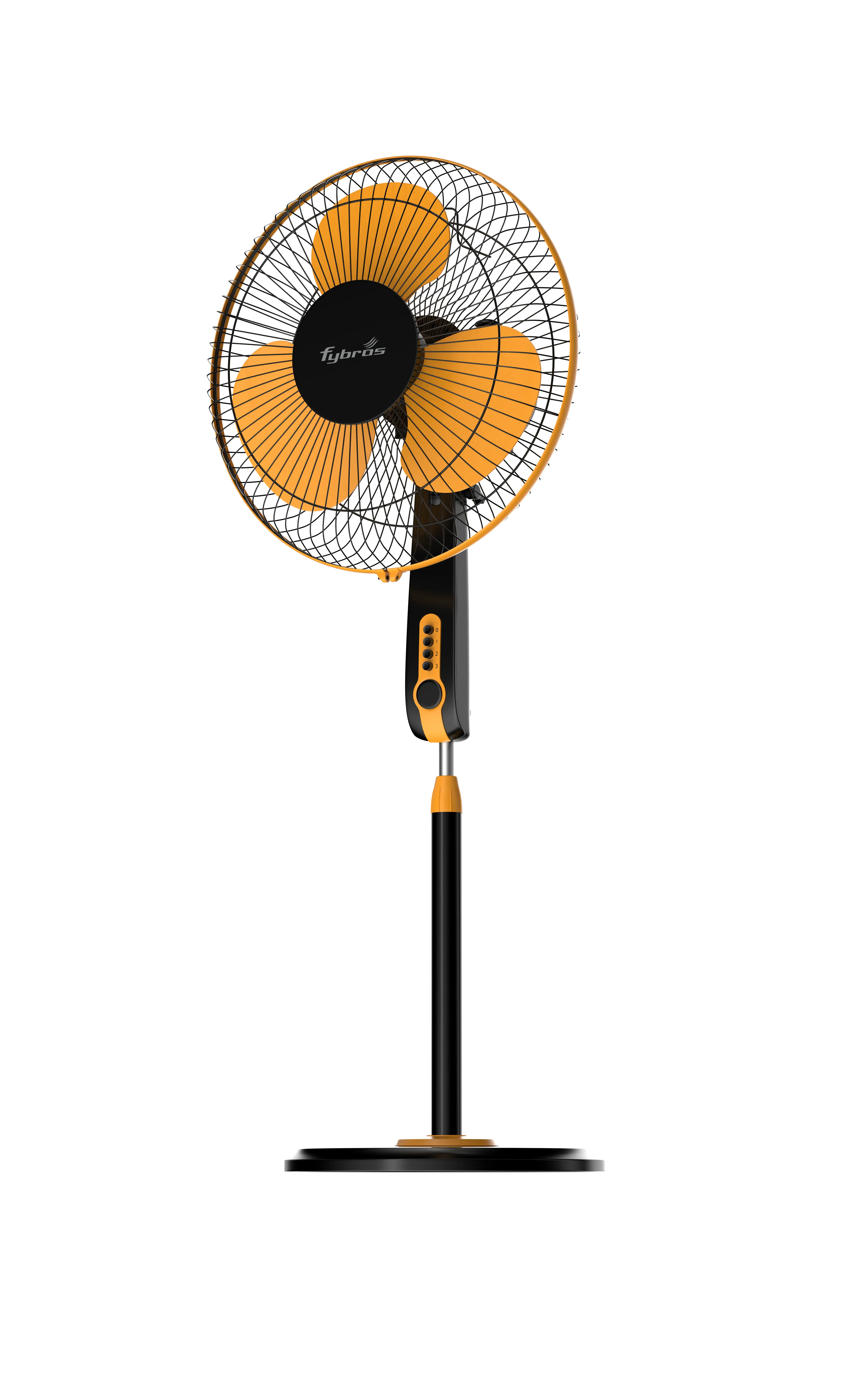 Vayu Pedestal Fan with portable stand, height adjustment, and efficient cooling.