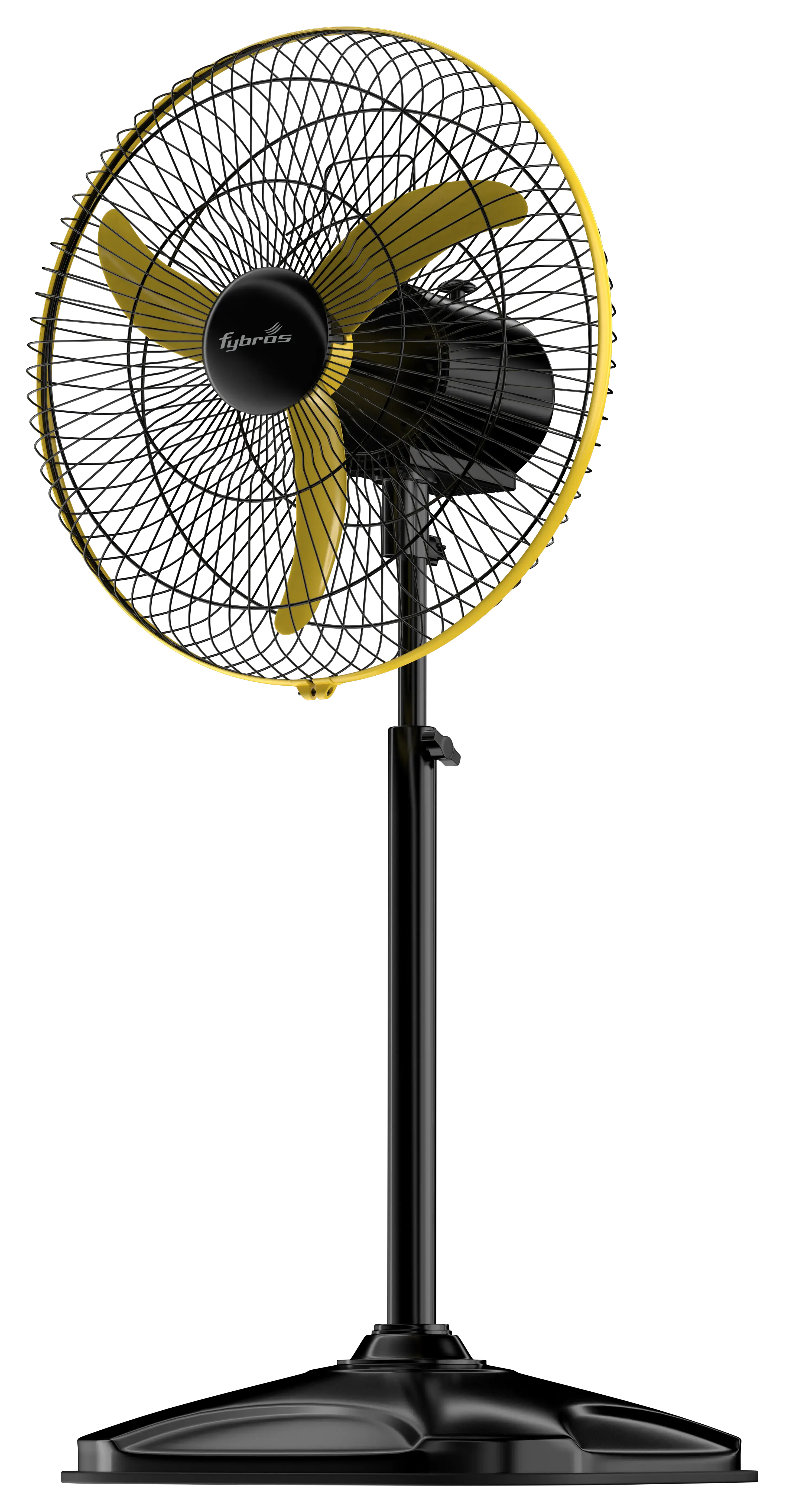 F-Spin Adjustable Pedestal Fan with remote control and wide oscillation.