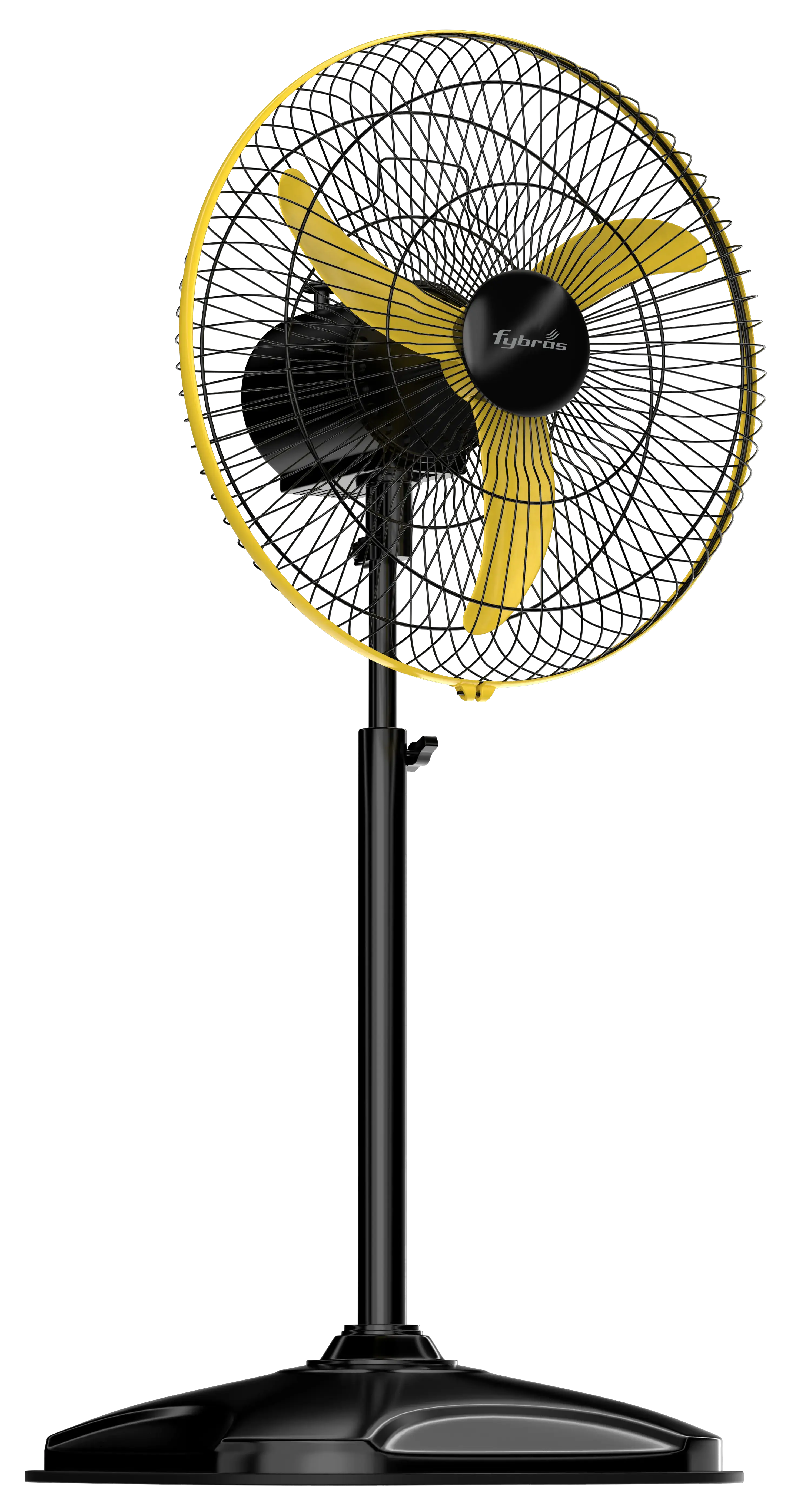 F-Spin Adjustable Pedestal Fan with remote control and wide oscillation.